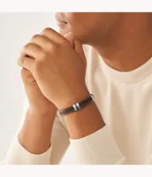 Townsman Leather Essentials Brown Strap Bracelet