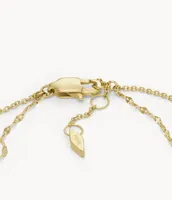 Merrit Teardrop White Mother-of-Pearl Chain Bracelet