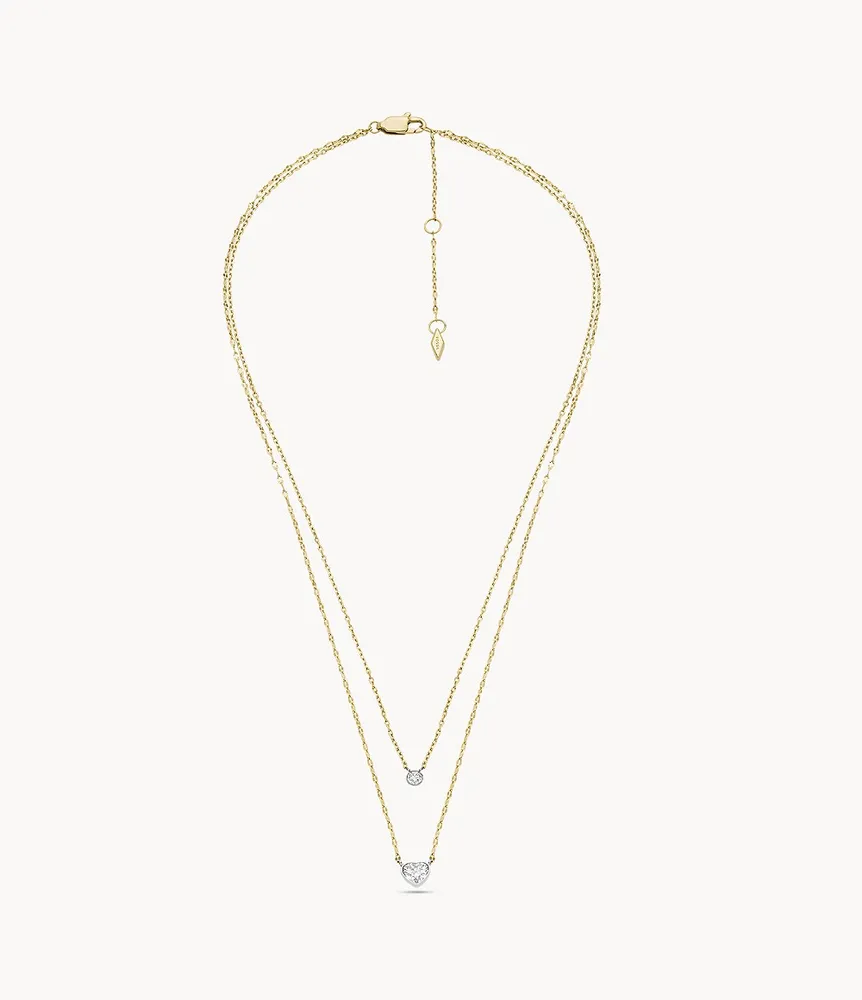 Sutton Tokens Of Affection Two-Tone Stainless Steel Chain Necklace