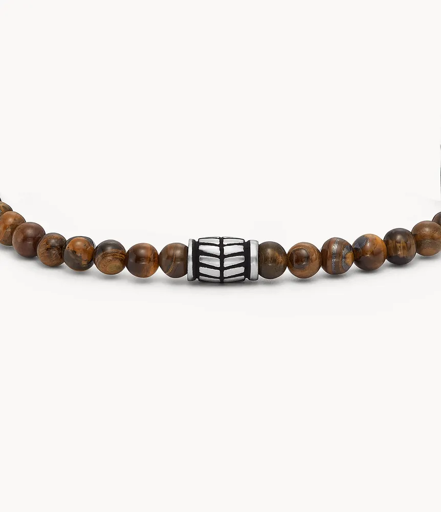 Everett Tiger's Eye Beaded Bracelet