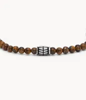 Everett Tiger's Eye Beaded Bracelet