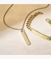 Drew Gold-Tone Stainless Steel Chain Necklace