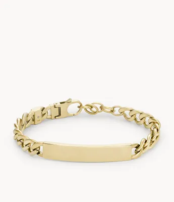 Ellis Gold-Tone Stainless Steel Chain Bracelet