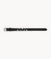 Bronson Leather Essentials Black Leather Strap Bracelet