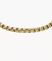 Ellis Core Chains Gold-Tone Stainless Steel Chain Bracelet