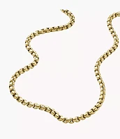 Ellis Core Chains Gold-Tone Stainless Steel Chain Necklace