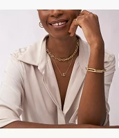 Ellis Essentials Gold-Tone Stainless Steel Hoop Earrings