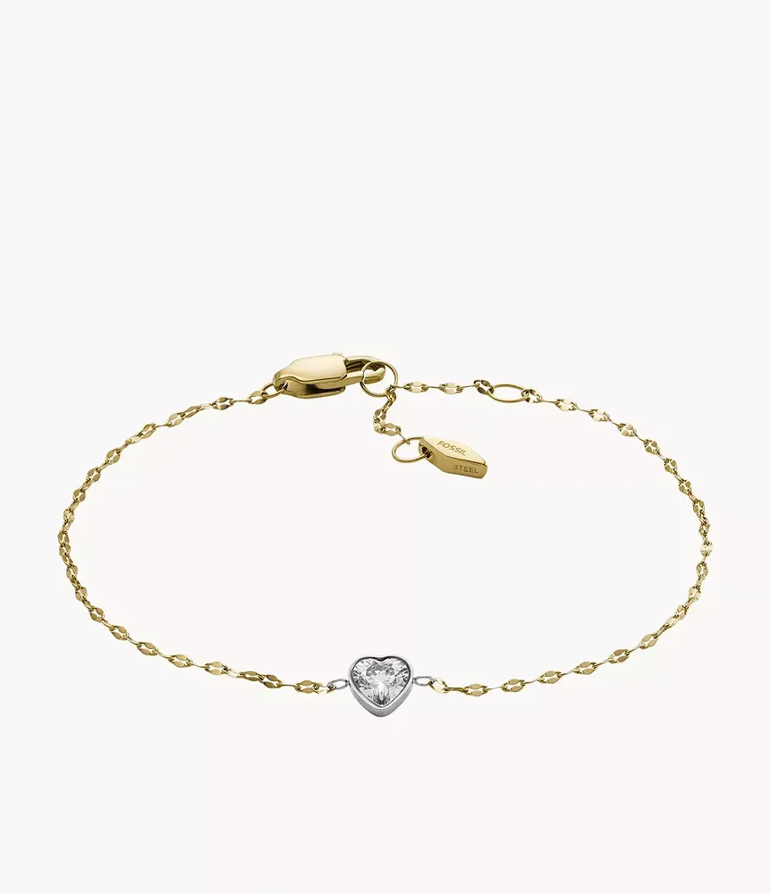 Sutton Tokens Of Affection Two-Tone Stainless Steel Chain Bracelet