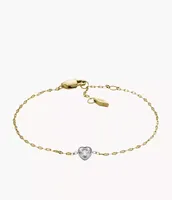 Sutton Tokens Of Affection Two-Tone Stainless Steel Chain Bracelet