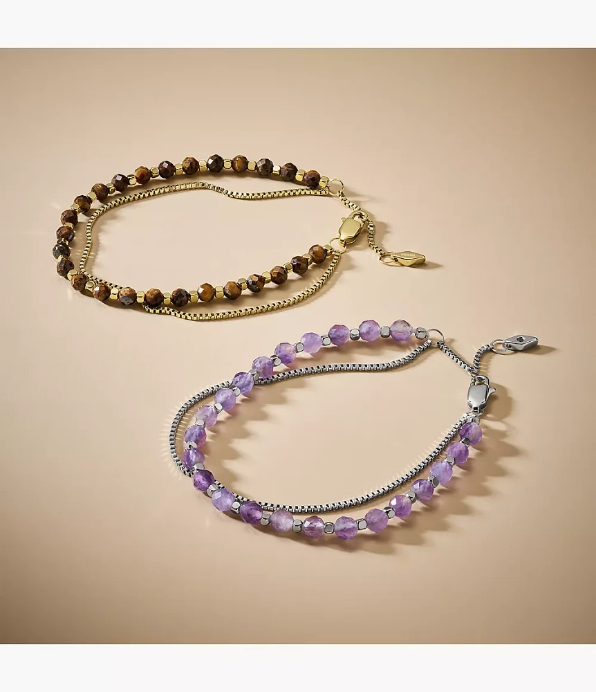 All Stacked Up Brown Tiger's Eye Multi-Strand Bracelet