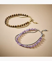 All Stacked Up Brown Tiger's Eye Multi-Strand Bracelet