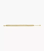 All Stacked Up Gold-Tone Stainless Steel Beaded Bracelet