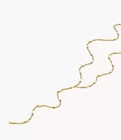 Ellis All Stacked Up Gold-Tone Stainless Steel Y-Neck Necklace