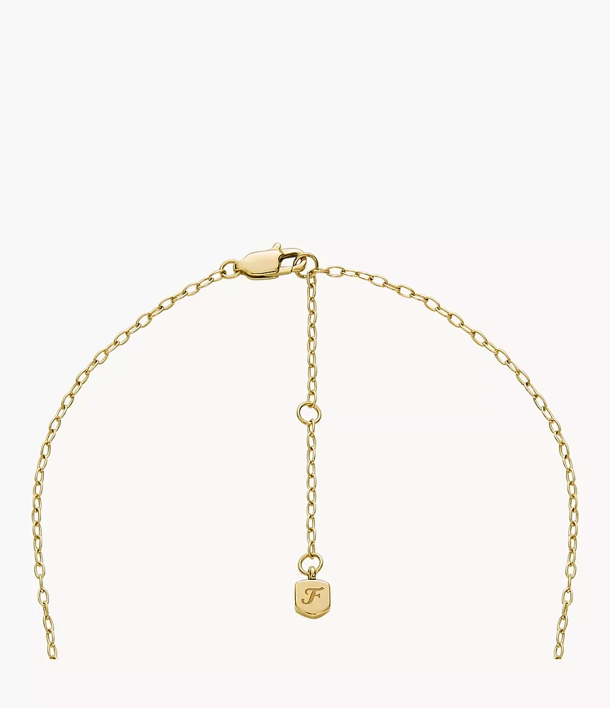 Sutton Butterfly Collection Gold-Tone Stainless Steel Pendant Necklace