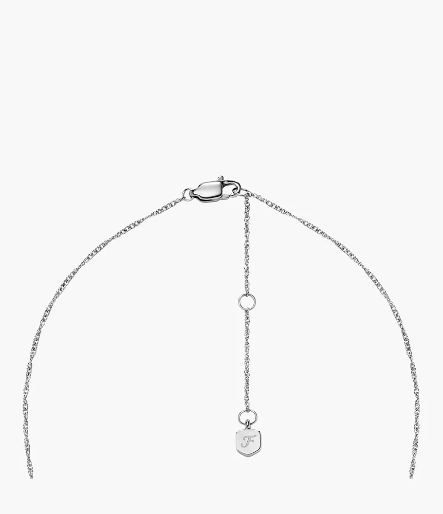 Sutton Legacy Heart Stainless Steel Rotating Pendant Necklace
