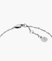 Sutton Legacy Heart Stainless Steel Rotating Chain Bracelet