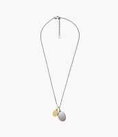 Ellis Two-Tone Stainless Steel Pendant Necklace