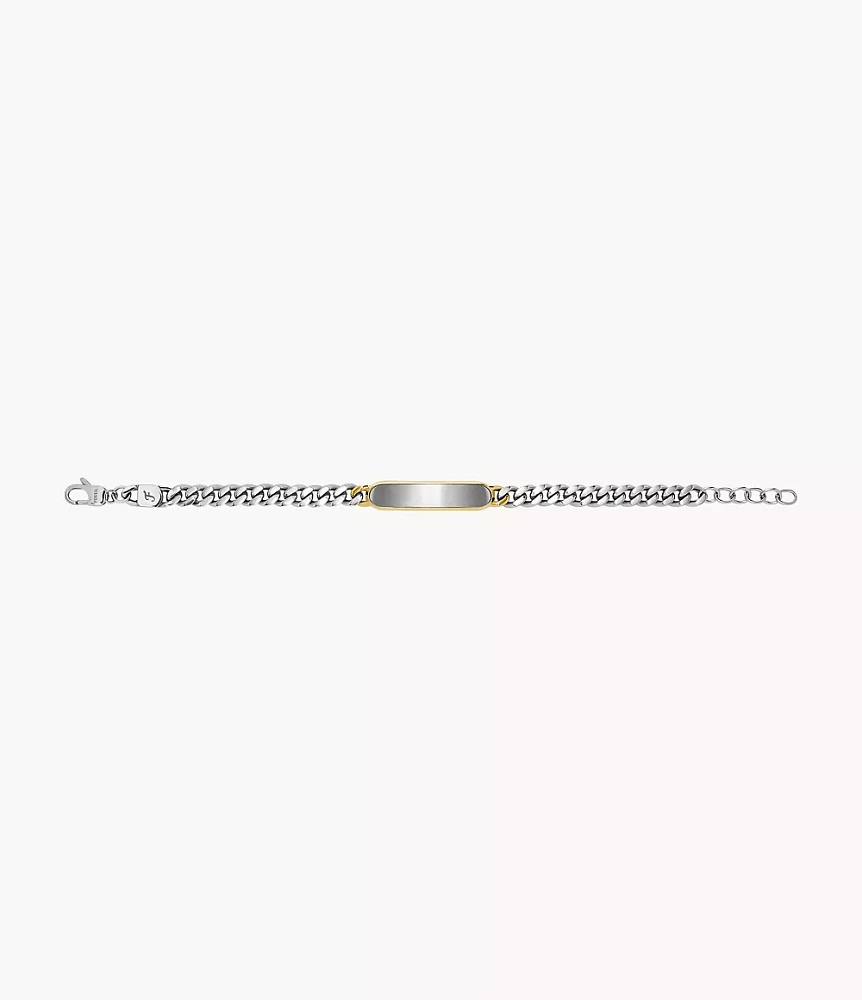 Ellis Two-Tone Stainless Steel ID Bracelet