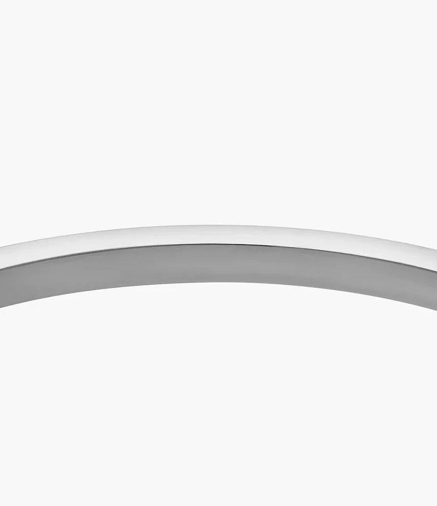 Ellis Pavé Glitz Stainless Steel Bangle Bracelet