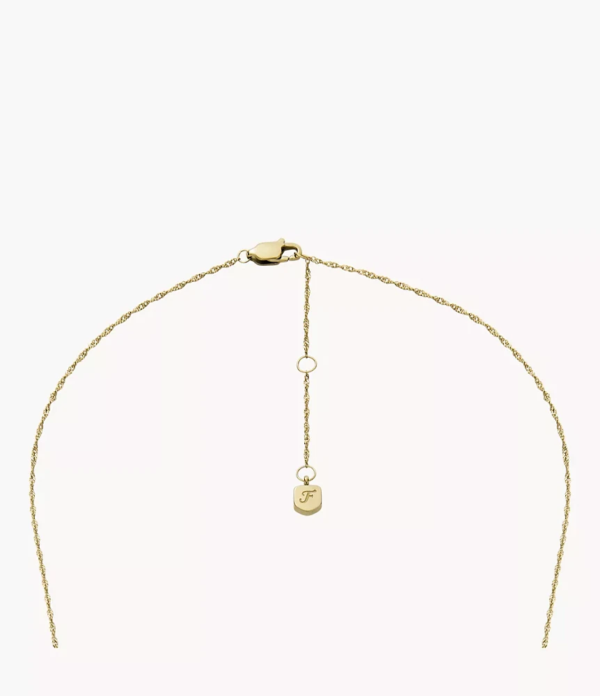Merrit Classic Mother-of-Pearl Gold-Tone Stainless Steel Pendant Necklace