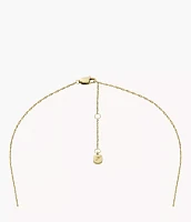 Merrit Classic Mother-of-Pearl Gold-Tone Stainless Steel Pendant Necklace