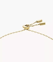 Merrit Classic Mother-of-Pearl Gold-Tone Stainless Steel Station Bracelet