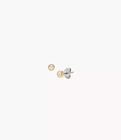 Sadie Gold-Tone Stainless Steel Heart Necklace and Earrings Gift Set