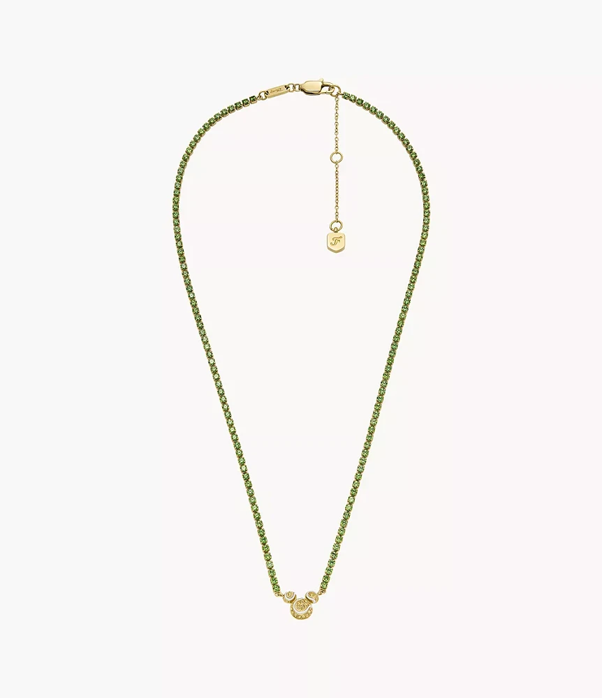 Disney Fossil Mickey Mouse Special Edition Crystal Tennis Necklace