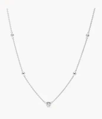 Glitz Sterling Silver Necklace Box Set
