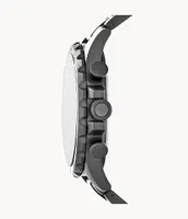 Nate Chronograph Smoke Stainless Steel Watch