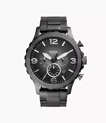 Nate Chronograph Smoke Stainless Steel Watch