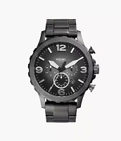 Nate Chronograph Smoke Stainless Steel Watch