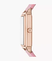 The Wizard of Oz x Fossil Limited Edition Three-Hand Pink Crystal Fabric Watch