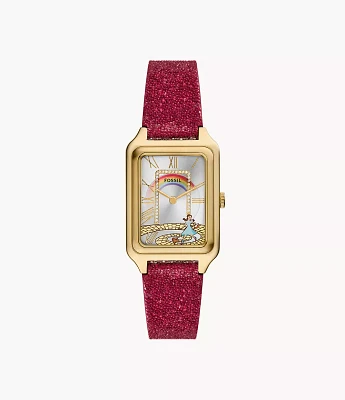 The Wizard of Oz x Fossil Limited Edition Three-Hand Red Crystal Fabric Watch