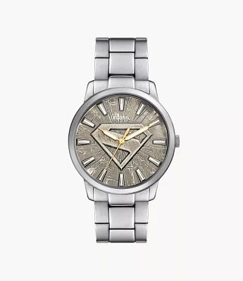 Superman x Fossil Limited-Edition S-Shield Watch Set