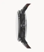 Townsman Automatic Dark Brown Leather Watch