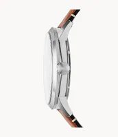 Townsman 48mm Automatic Light Brown Leather Watch