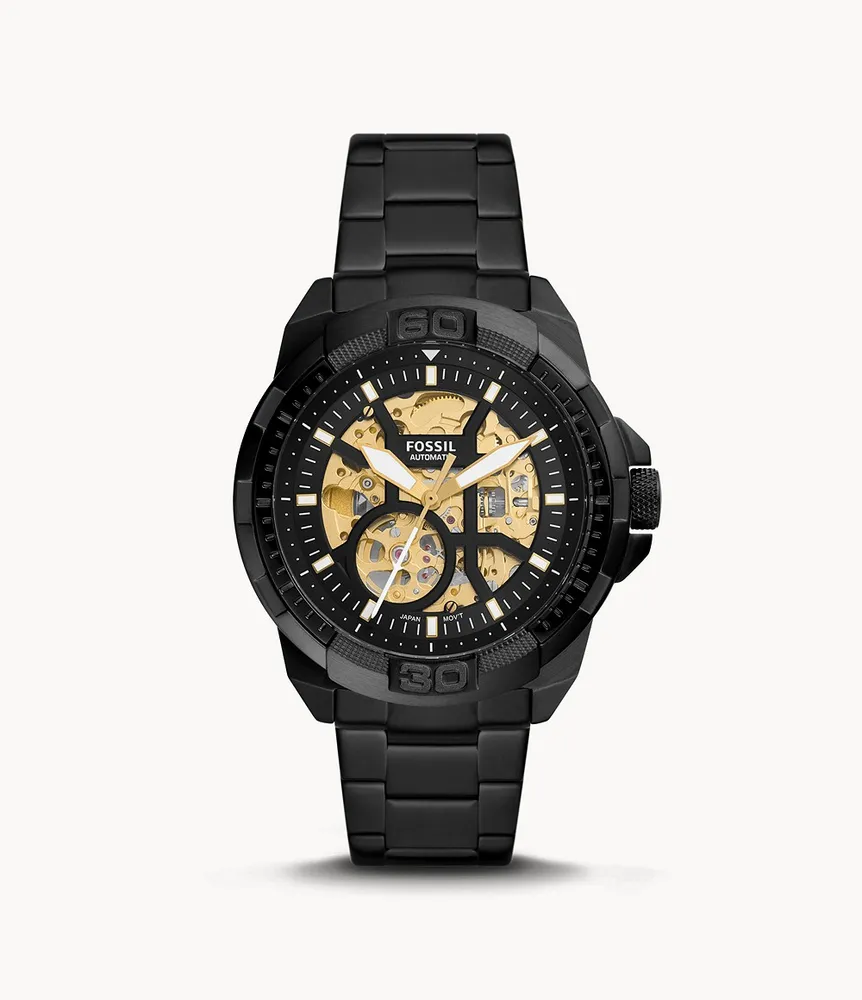 Bronson Automatic Black Stainless Steel Watch