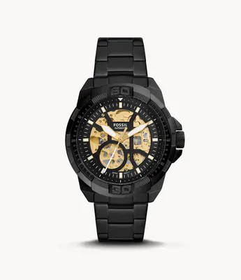 Bronson Automatic Black Stainless Steel Watch