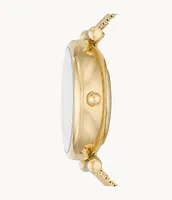 Carlie Automatic Gold-Tone Stainless Steel Mesh Watch