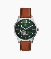 Townsman Automatic Brown Leather Watch