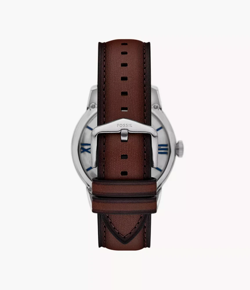Townsman Automatic Brown Leather Watch