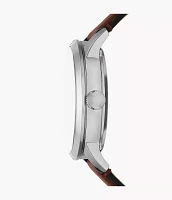 Townsman Automatic Brown Leather Watch