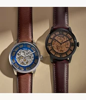 Townsman Automatic Brown Leather Watch