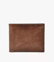 Derrick Leather RFID Passcase Wallet