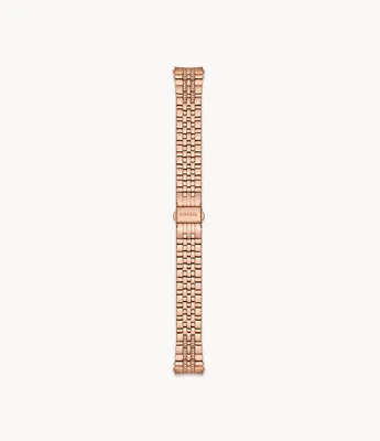 18mm Rose Gold-Tone Stainless Steel Bracelet