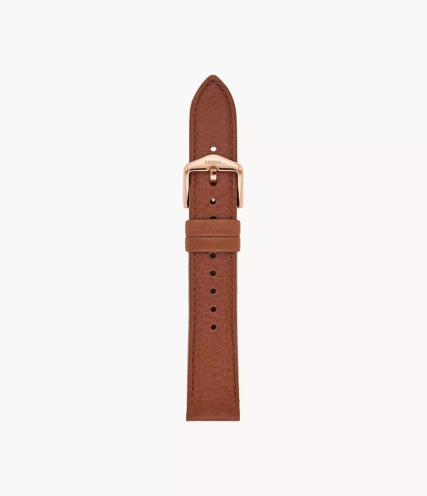 18mm Medium Brown LiteHide™ Leather Strap