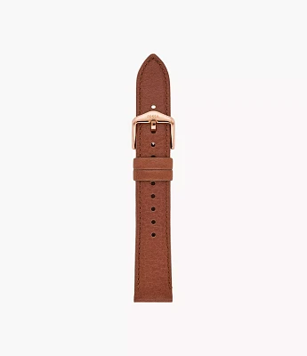 18mm Medium Brown LiteHide™ Leather Strap