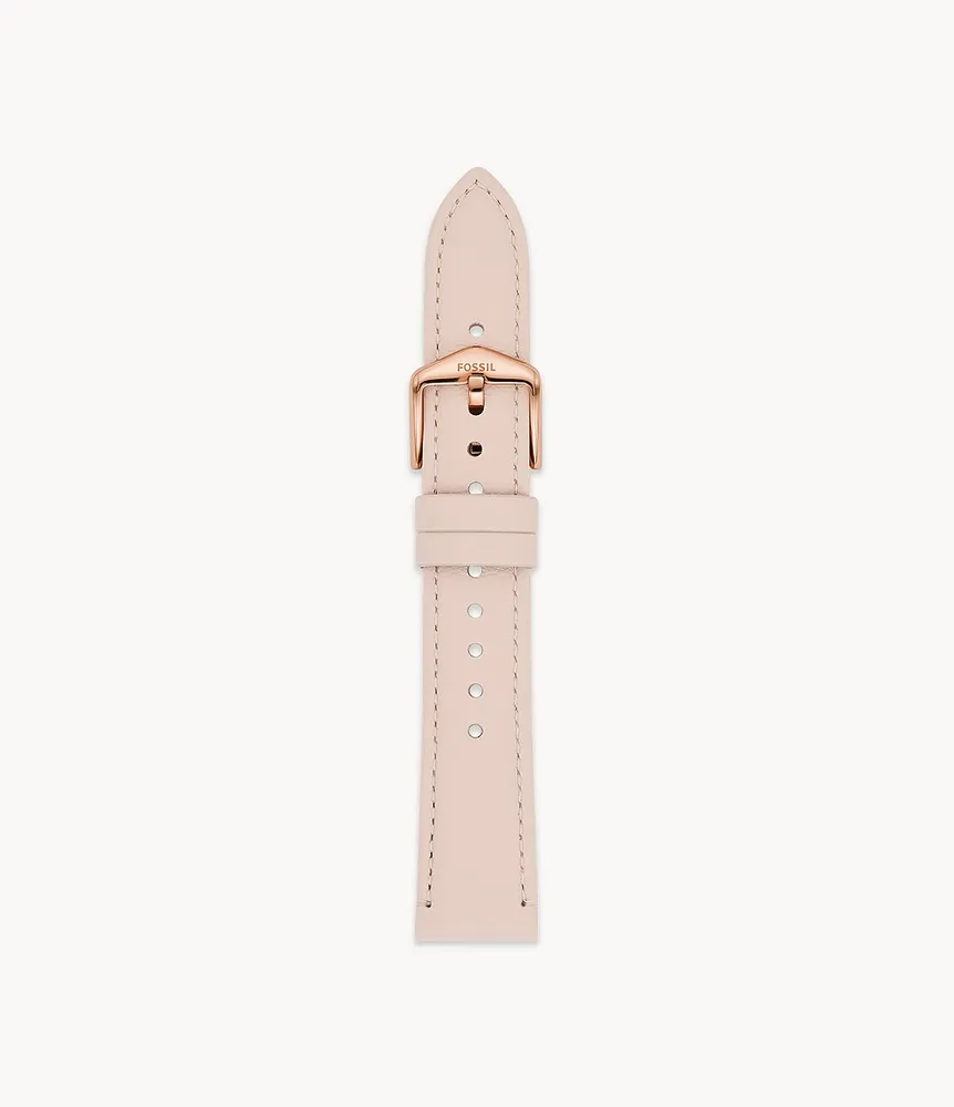 18mm Light Beige LiteHide™ Leather Strap