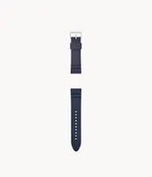 22mm Dark Blue Silicone Watch Strap